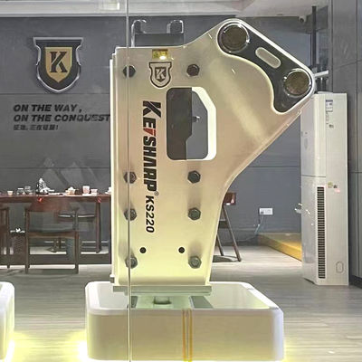 qualidade  KS220 Side Type Hydraulic Breaker 140mm Chisel Diameter 400-550bpm for 20-27 Ton Excavator fábrica