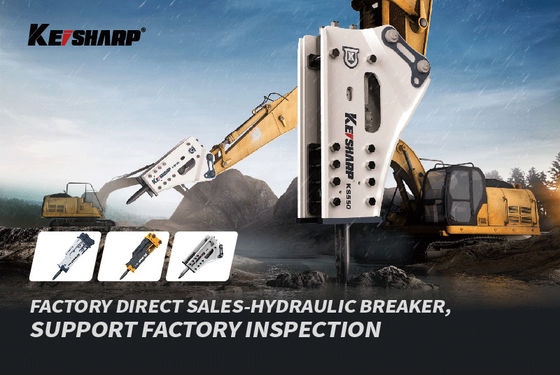 qualidade  KS600 Keisharp Silenced Type Hydraulic Breaker Hammer KS60 KS80 KS100 fábrica