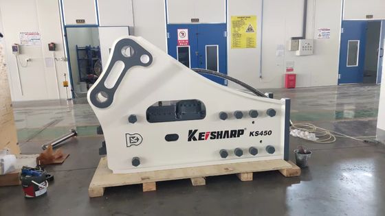 KS450 Tipo lateral Máquina de quebra hidráulica de rocha 190 mm Diâmetro do cinzel