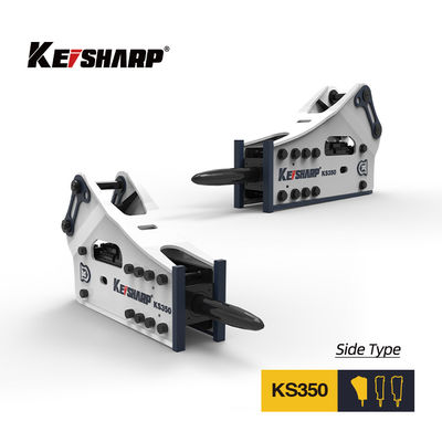 KS350 Tipo lateral quebra-pedras hidráulica 165mm Chisel 150-300bpm Escavação quebra-pedras