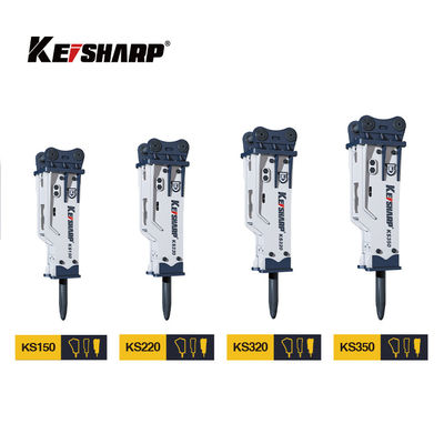 KS550 200 mm Chisel Box Tipo Excavador Quebra-cabeças Hidráulicas para Mineração / Metalurgia