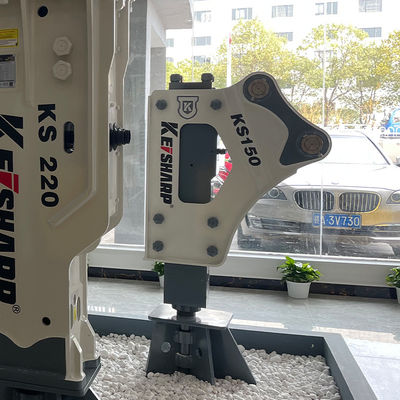 KS150 Tipo lateral quebra hidráulica 100 mm diâmetro de cinzel 350-700bpm martelo hidráulico para escavadeira
