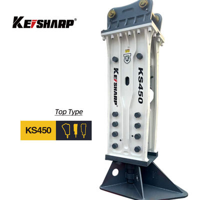 KS450 Top Type 190mm Chisel Excavator Hydraulic Rock Breaker para Ferrovias / Arquitetura