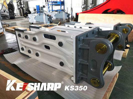 KS350 Top Type Hydraulic Breaker 165mm Diâmetro de cinzel para escavadeira de 35-40 toneladas
