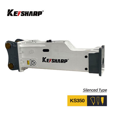 Para escavadeira de 35-40 toneladas KS350 tipo silencioso quebra-pedras hidráulica 165mm Chisel