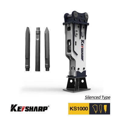 KS1000 Tipo de caixa quebra hidráulica 255mm Diâmetro do cinzel para escavadeira de 90-160 toneladas