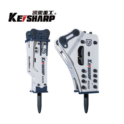KS220 Silenced / Side / Top Type Hydraulic Breaker Hammer Para Escavação