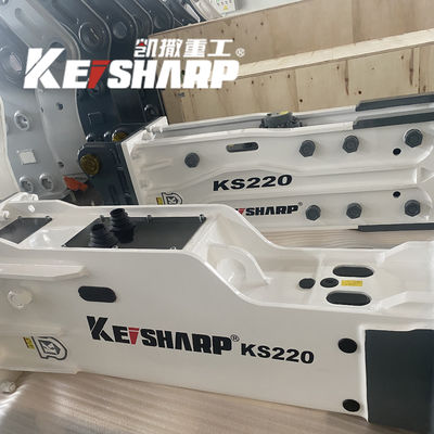 KS220 Silenced / Side / Top Type Hydraulic Breaker Hammer Para Escavação