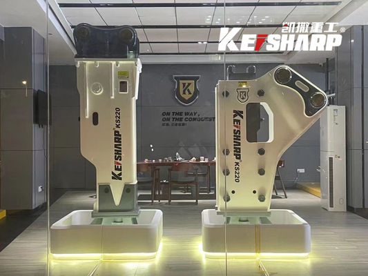 KS220 Silenced / Side / Top Type Hydraulic Breaker Hammer Para Escavação