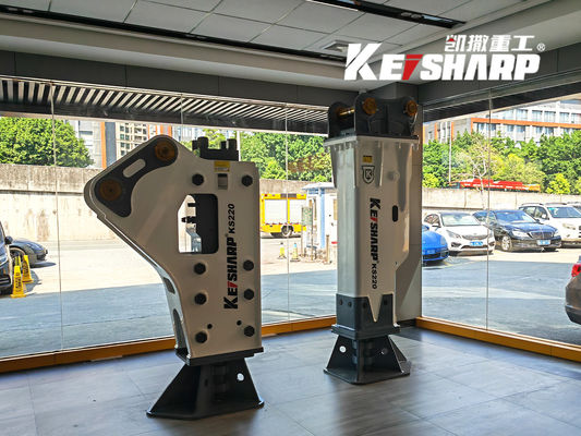 KS220 Silenced / Side / Top Type Hydraulic Breaker Hammer Para Escavação