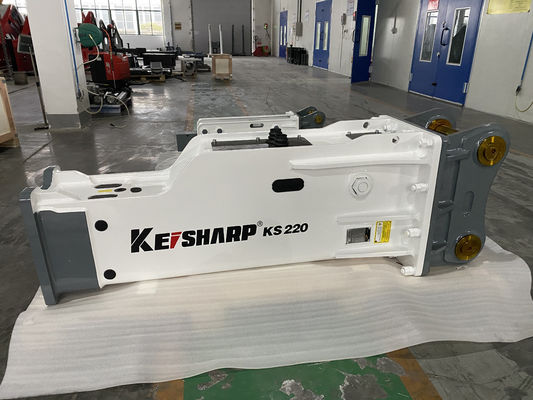 KS220 Silenced / Side / Top Type Hydraulic Breaker Hammer Para Escavação
