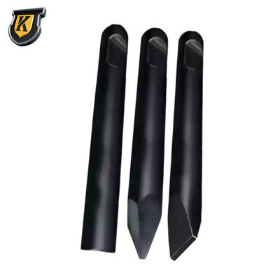 155 mm Chisel de martelo hidráulico 27 toneladas 35 toneladas Chisel de quebra de escavadeira ISO9001 aprovado