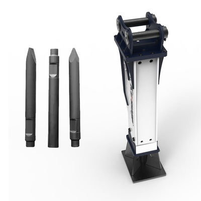 Kit de carregamento de nitrogênio de ferramentas de rocha Moil Point Hydraulic Breaker para mini escavadeira