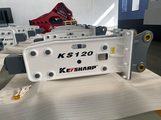 Excavadora KS120 Máquina de quebra de rocha hidráulica Tipo superior 85 mm Diâmetro do cinzel