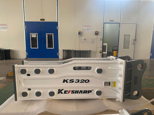 KS320 Top Type 155mm Chisel Excavator Hydraulic Rock Breaker para Ferrovias / Arquitetura