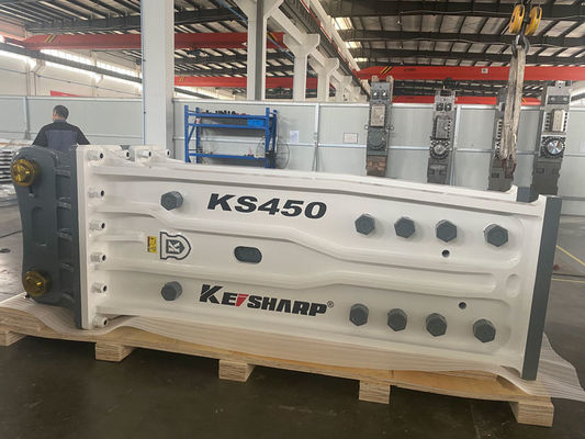 Excavadora KS450 Máquina de quebra de rocha hidráulica Tipo superior Diâmetro do cinzel de 190 mm