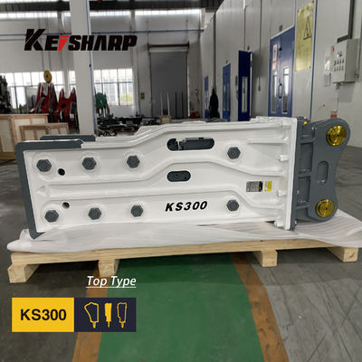 KS300 Excavadora Máquina de quebra de rocha hidráulica Tipo superior 150 mm Diâmetro do cinzel