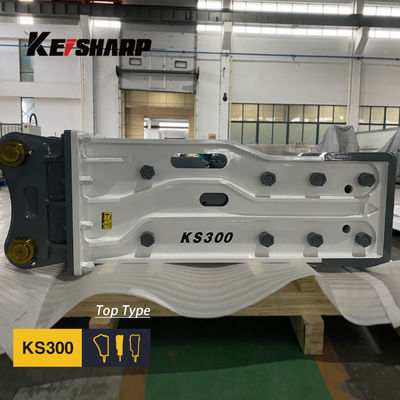 KS300 Excavadora Máquina de quebra de rocha hidráulica Tipo superior 150 mm Diâmetro do cinzel