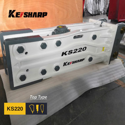 KS220 Máquina de quebra hidráulica de rocha de tipo superior de 140 mm de diâmetro do cinzel