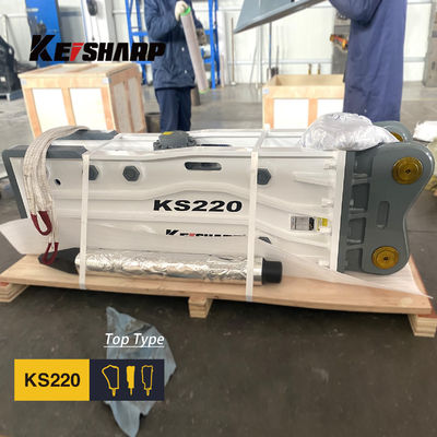 KS220 Máquina de quebra hidráulica de rocha de tipo superior de 140 mm de diâmetro do cinzel