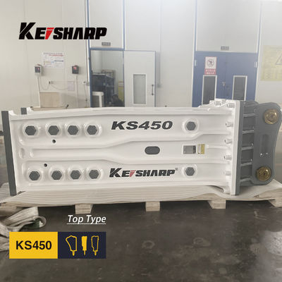 Excavadora KS450 Máquina de quebra de rocha hidráulica Tipo superior Diâmetro do cinzel de 190 mm